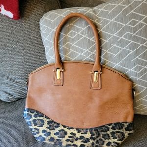 Brown Leopard Tote